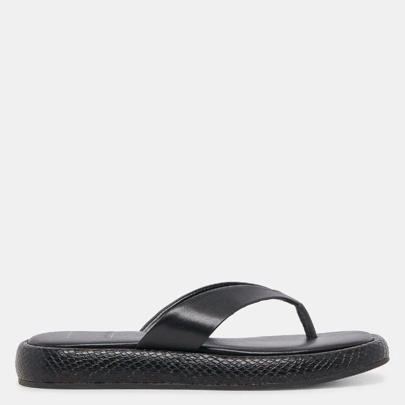 Adin Sandals Black Leather