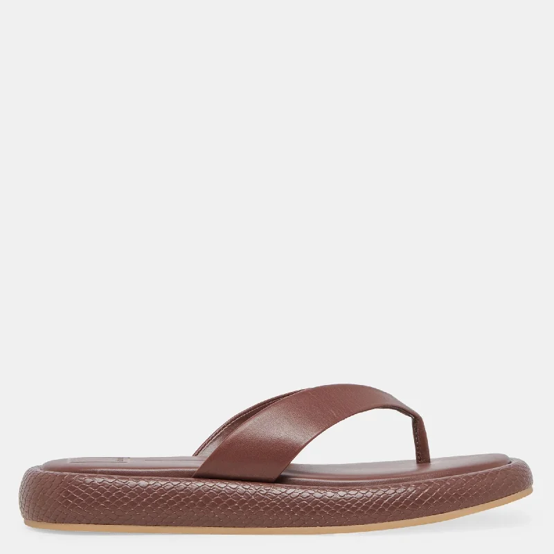 Adin Sandals Walnut Leather