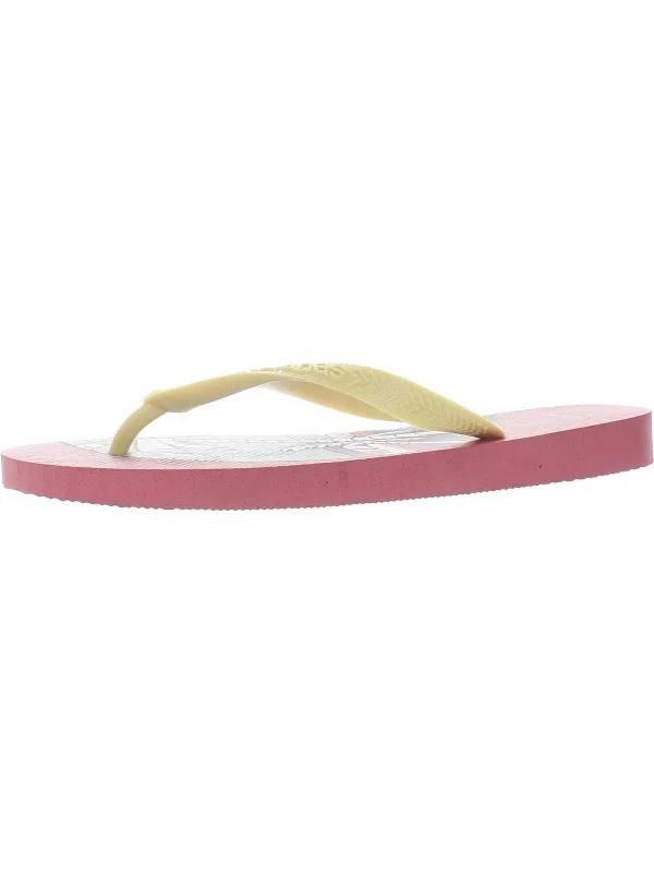 ALPARGATAS Womens Embossed Flip Flops Thong Sandals