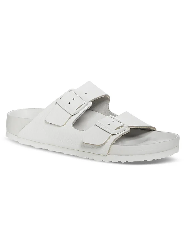 Arizona BS Womens Leather Footbed Slide Sandals