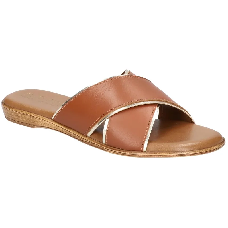 Bella Vita Womens Tab-Italy Leather Slide Sandals