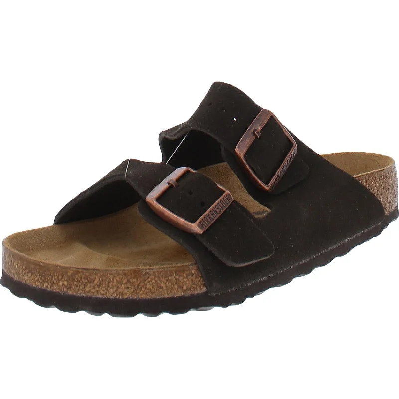 Birkenstock Womens Arizona Bs Leather Slides Flatform Sandals