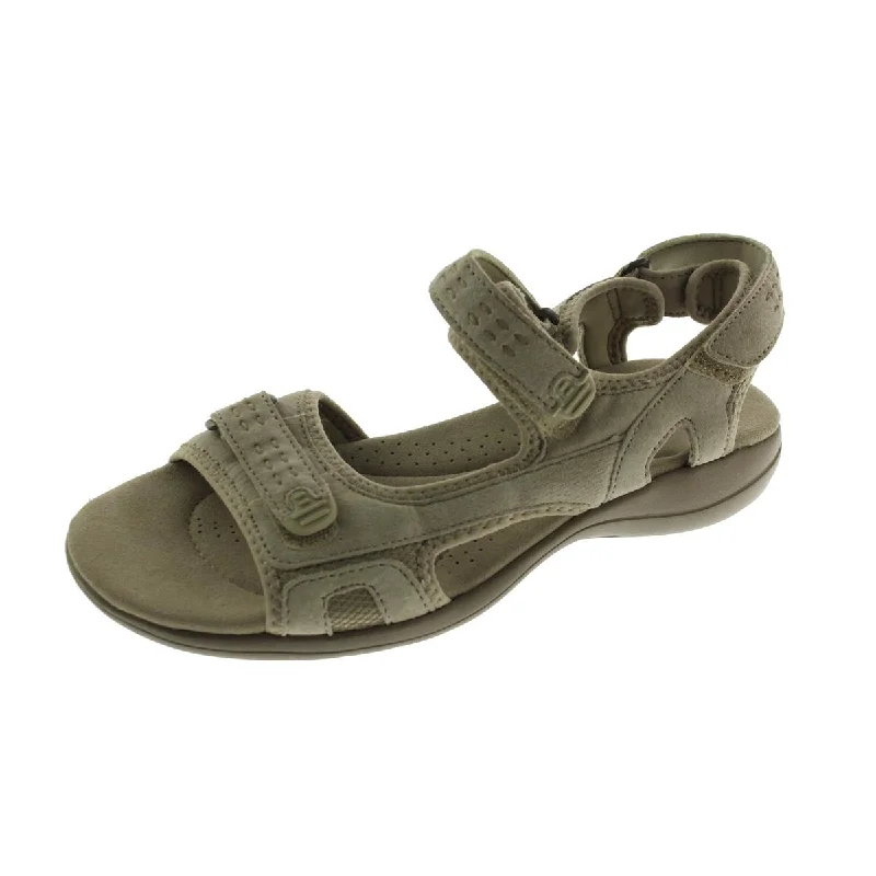 Clarks Womens Morse Tour Nubuck Leather Sport Sandals