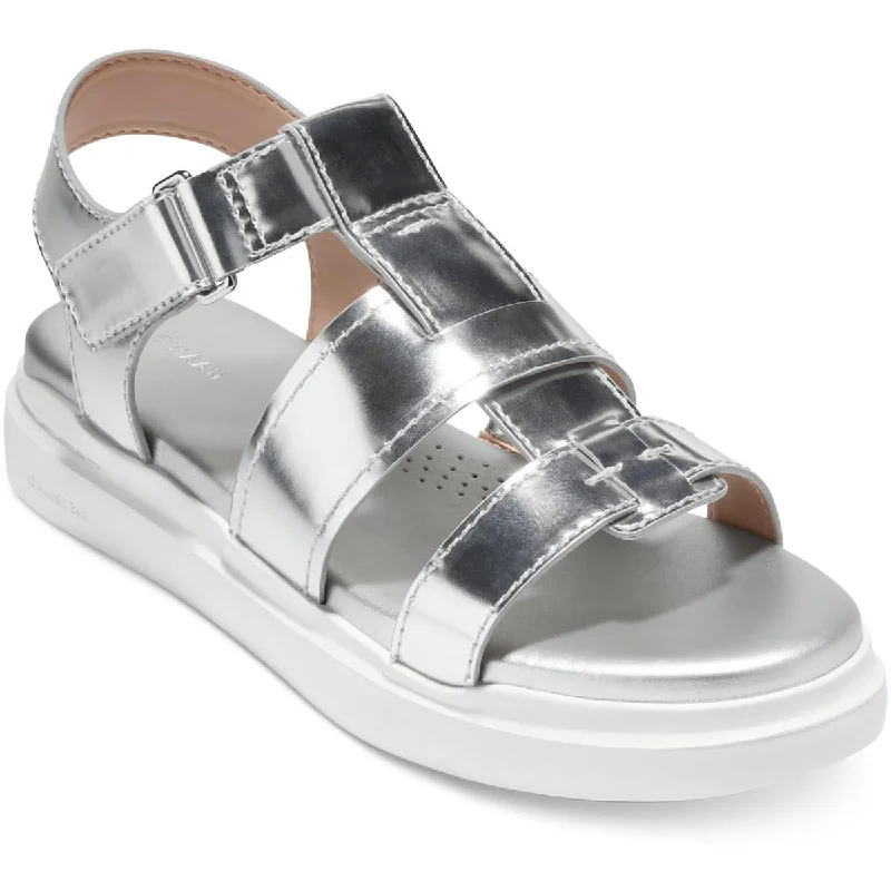 Cole Haan Womens Grandpro Rally Fisherman Sandal Metallic Sport Sandals