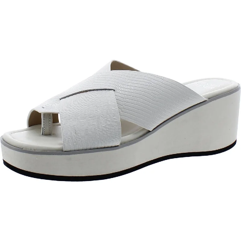 Donald J. Pliner Womens KLARA Leather Slip On Slide Sandals