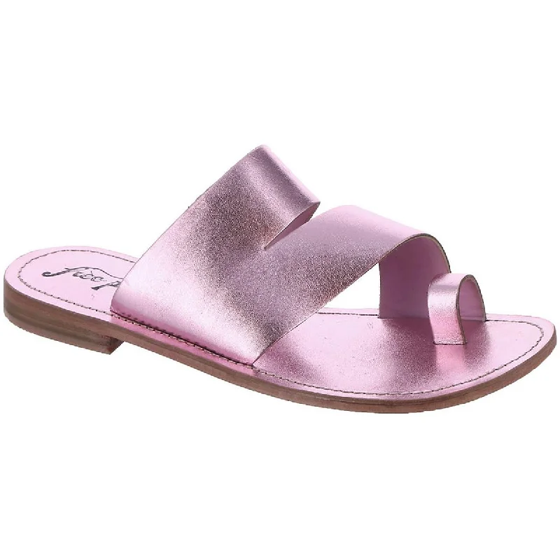 Free People Womens Abilene Leather Slide Sandals