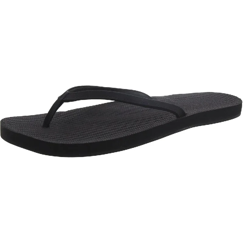 Indosole Womens Faux Leather Slip On Thong Sandals