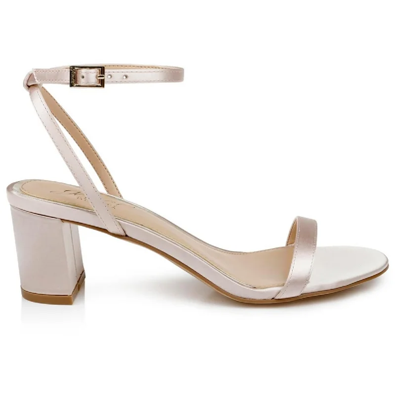 Jewel Badgley Mischka Womens Danni II Ankle Open Toe Slide Sandals