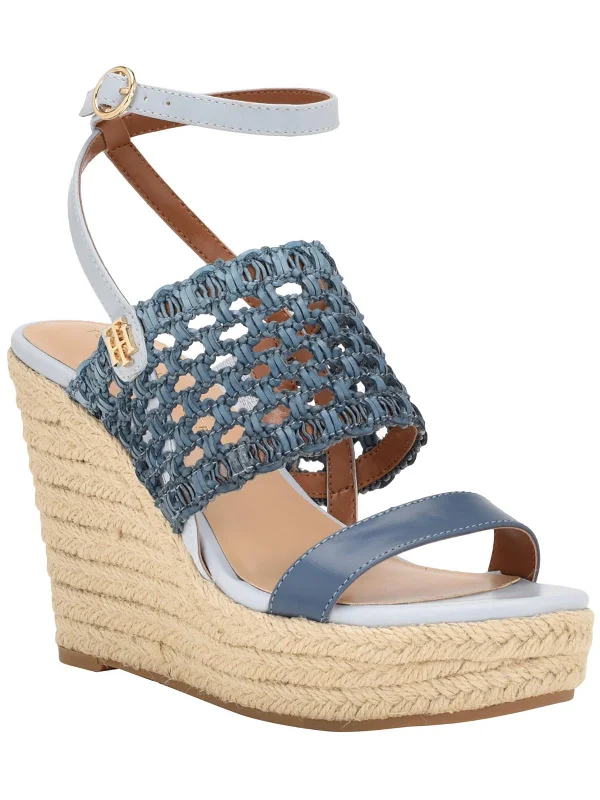 Kalendar Womens Almond toe Casual Wedge Sandals