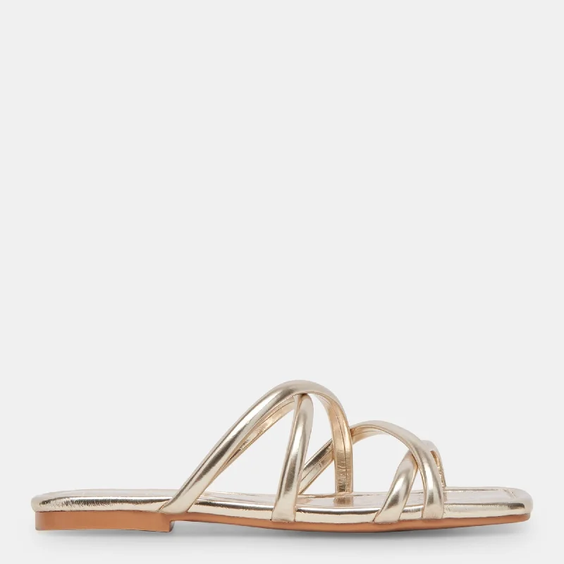 Lanza Sandals Light Gold Metallic Stella