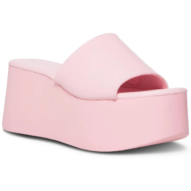 Madden Girl Womens Cake Cushioned Footbed Wedge Sandals