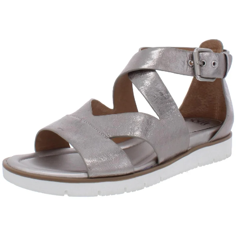 Sofft Womens Mirabelle Leather Strappy Flat Sandals