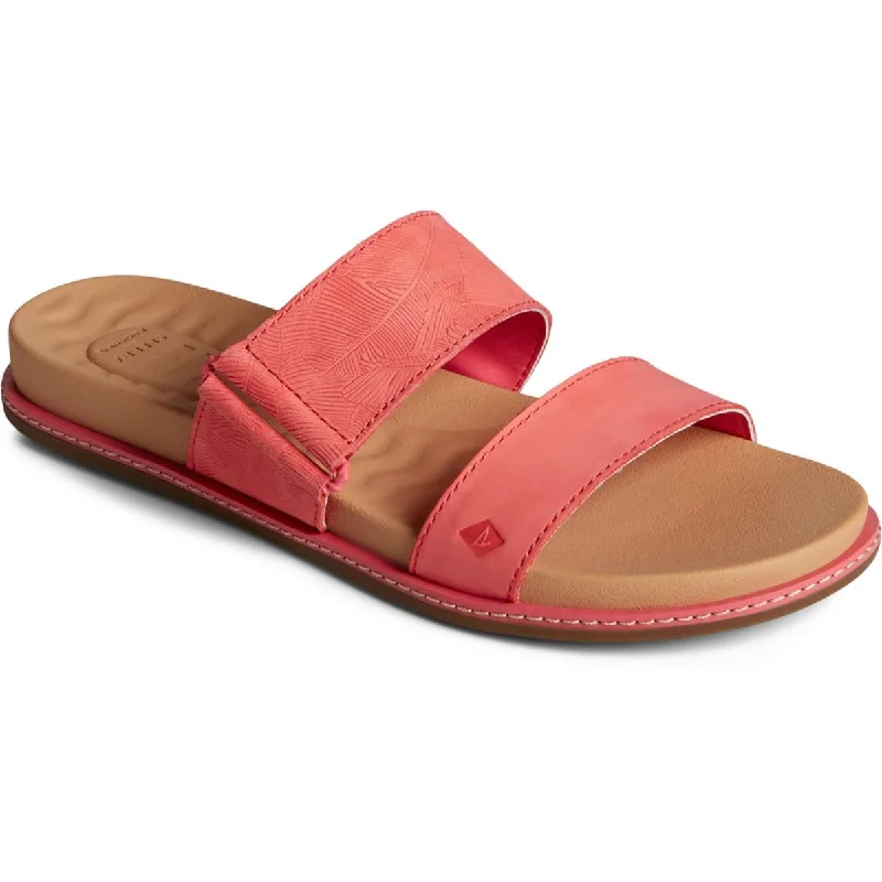 Sperry Womens Waveside Leather Slide On Slide Sandals