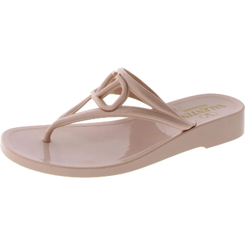 Valentino Garavani Womens PM Thong Wedge Thong Sandals