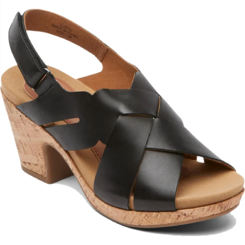 Women's Alleah Sling Back Sandals In Black