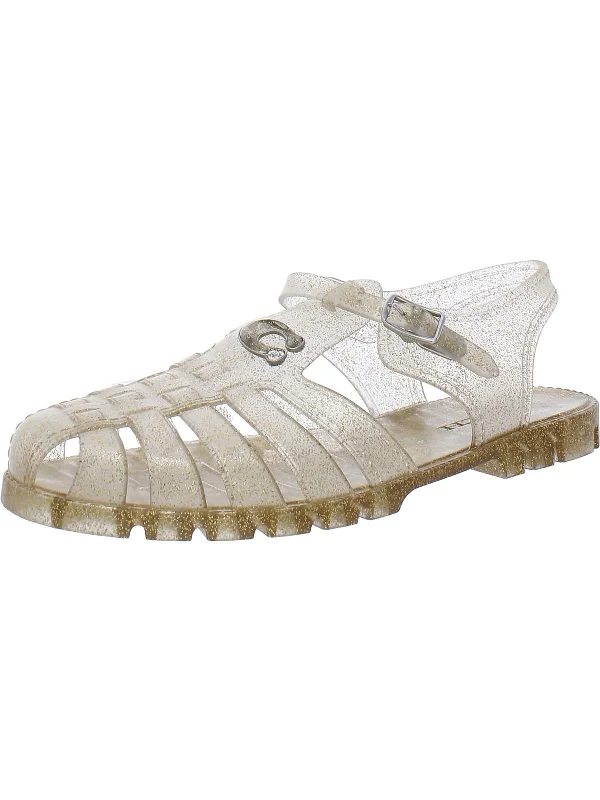 Womens Glitter Jelly Sandals