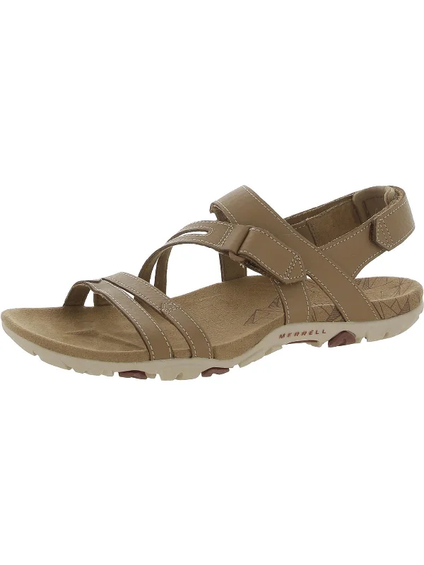 Womens Leather Slingback Sandals