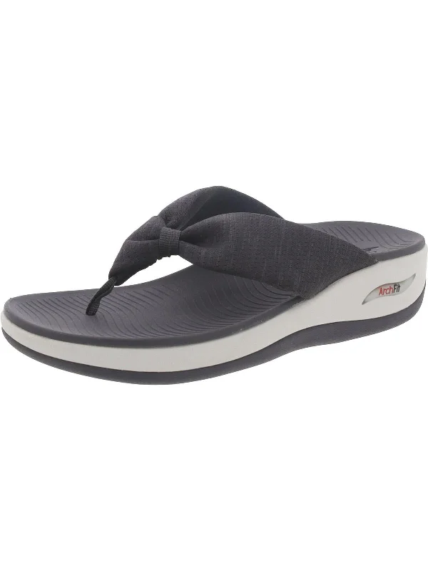 Womens Open Toe Slip On Thong Sandals