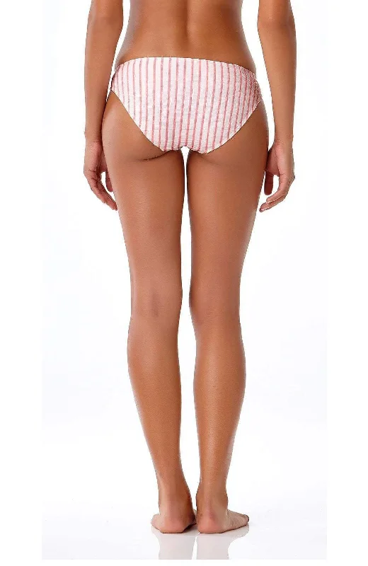 Anne Cole Studio Full Bikini Bottom In Pink Stripe