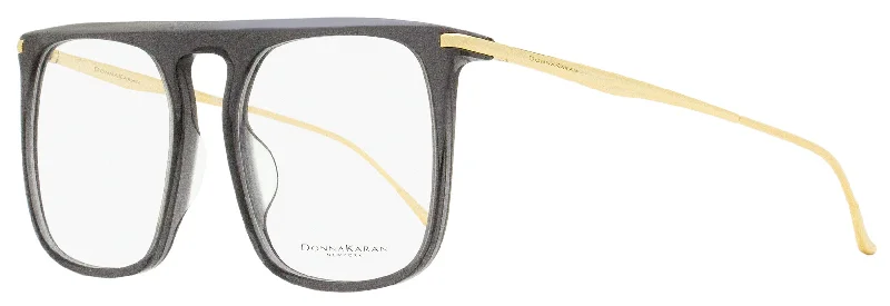 Donna Karan Women's Square Eyeglasses DO7000 011 Transparent Gray/Gold 52mm