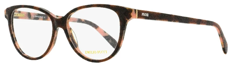 Emilio Pucci Women's Oval Eyeglasses EP5077 050 Rose Havana 53mm