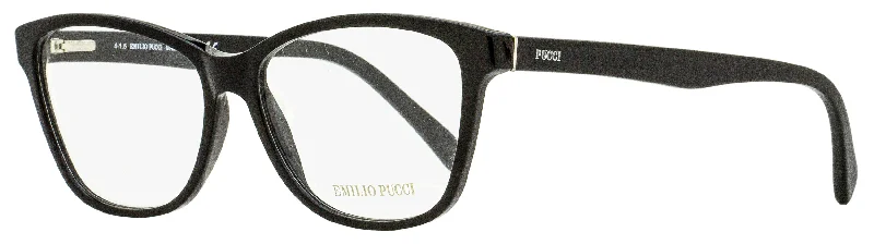 Emilio Pucci Women's Rectangular Eyeglasses EP5024 001 Black 54mm