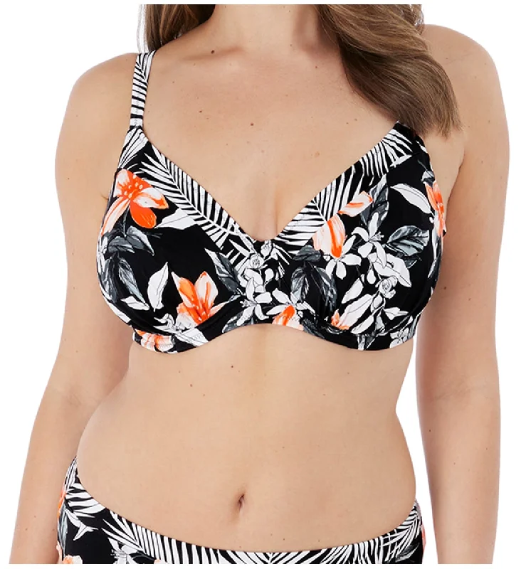 Fantasie Port Maria Gathered Full Cup Underwire Bikini Top (6890) - Black