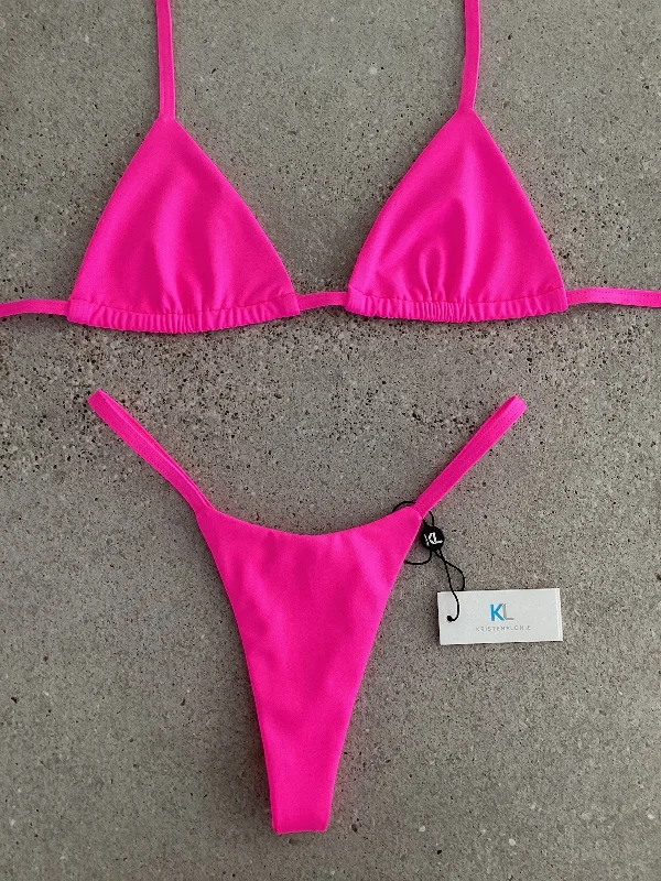 Fizz Pop Pink Bikini Top