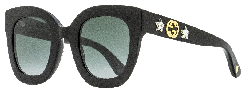 Gucci Women's Crystal Star Sunglasses GG0208S 001 Black 49mm