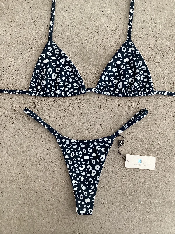 Luxe Leopard Bikini Top