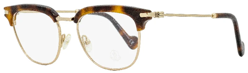 Moncler Unisex  Eyeglasses ML5021 053 Blonde Havana 49mm