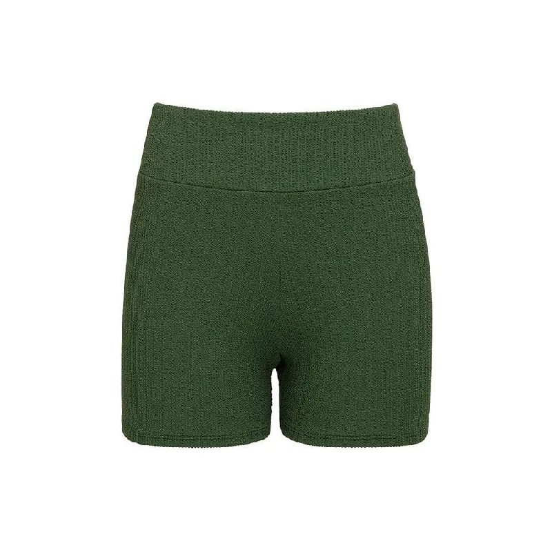 Classic Bike Short | Olive Micro Scrunch