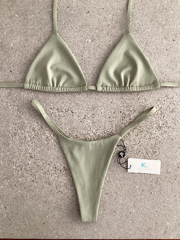 Olive Bikini Top