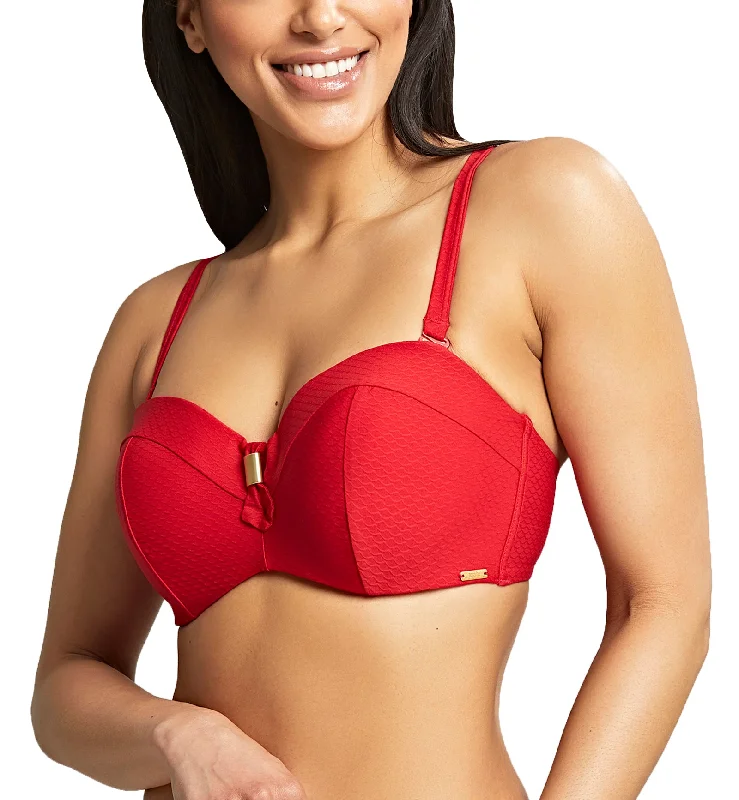 Panache Marianna Underwire Bandeau Bikini Top (SW1593) - Crimson