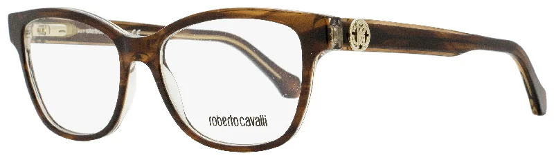 Roberto Cavalli Women's  Eyeglasses RC5050 Fivizzano A56 Brown Melange 53mm