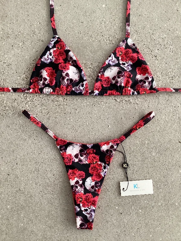 Rebellious Rosebud Bikini Top