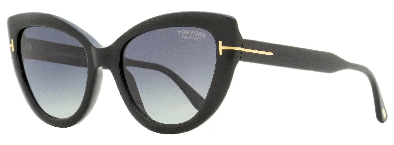 Tom Ford Women's Cat Eye Sunglasses TF762 Anya 01D Black 55mm