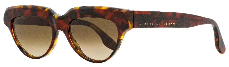 Victoria Beckham Women's Cateye Sunglasses VB602S 616 Red Amber Tortoise 53mm