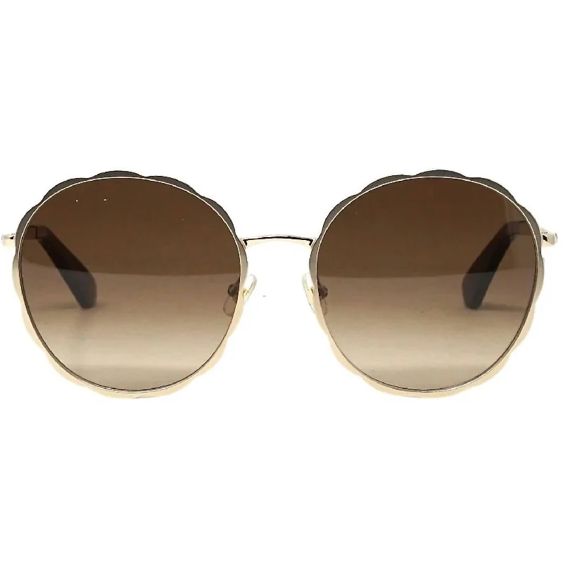 Women's Cannes/g/s Sunglasses In Gold/brown Gradient