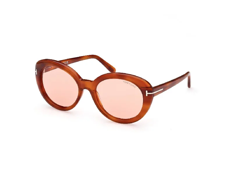 Women's Ft1009 Lily Sunglasses In Blonde Havana / Violet