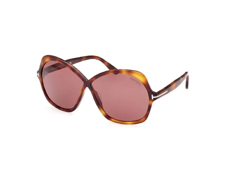 Women's Ft1013 Rosemin Sunglasses In Dark Havana / Violet