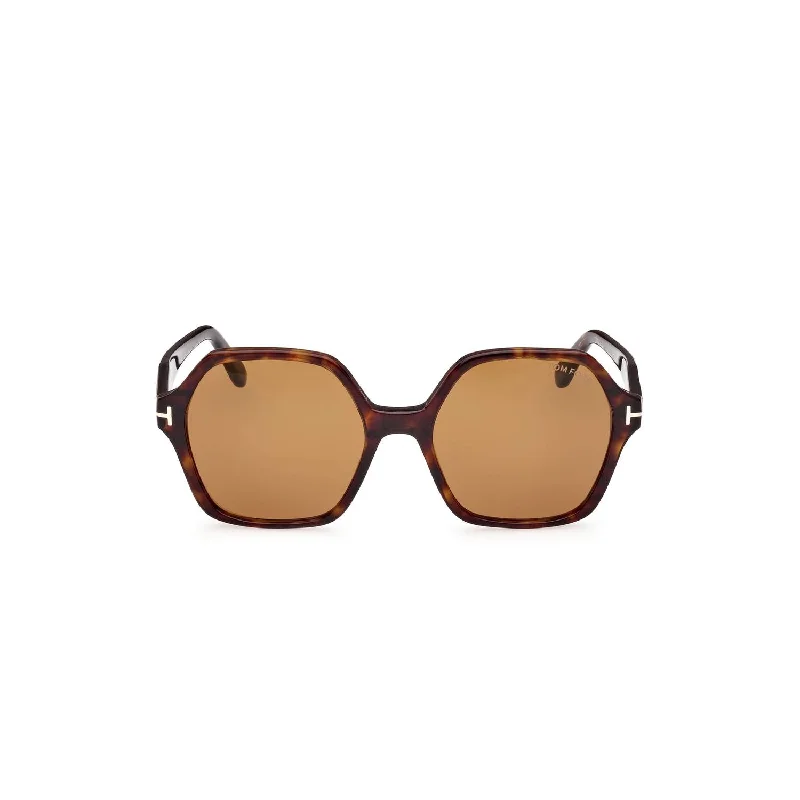 Women's Ft1032-F Sunglasses In Dark Havana  / Brown