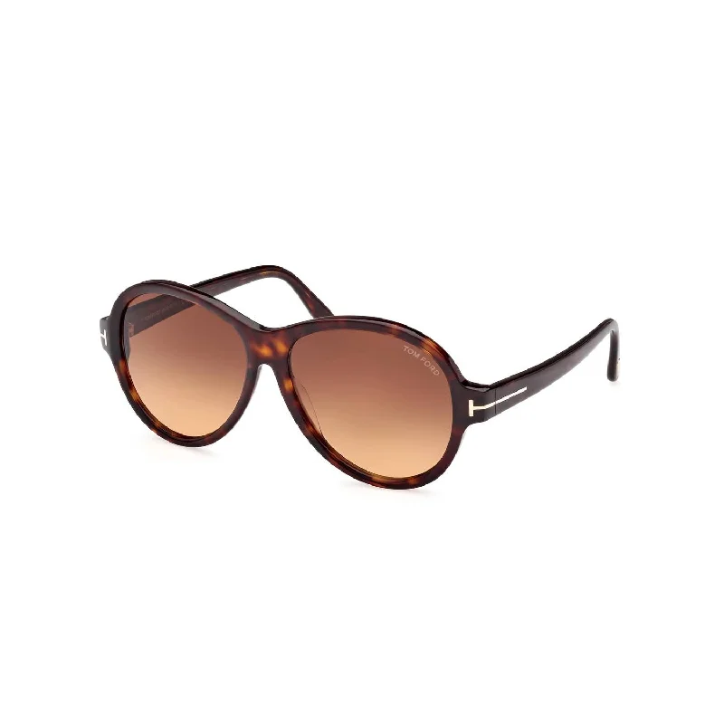 Women's Ft1033 Camryn Sunglasses In Dark Havana  / Gradient Brown