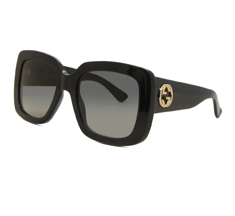 Women's Gg0141Sn Sunglasses In Black / Gray