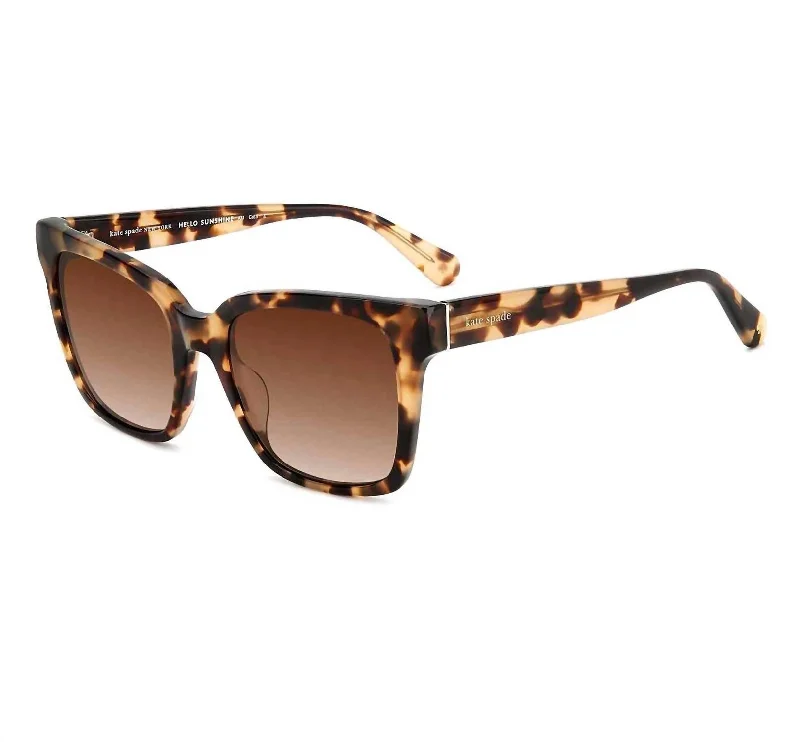 Women's Harlow/g/s Sunglasses In Light Havana/brown Sf Pz