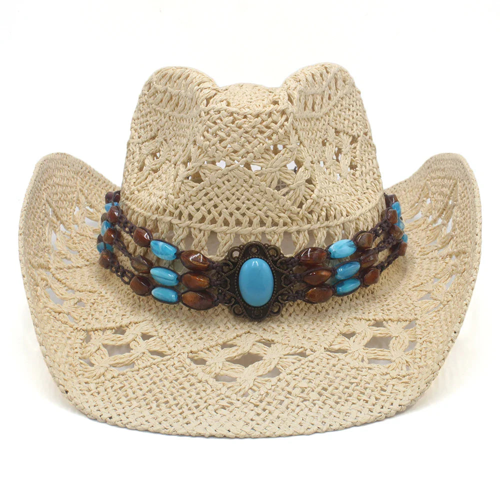 Rustic Elegance Straw Cowboy Hat