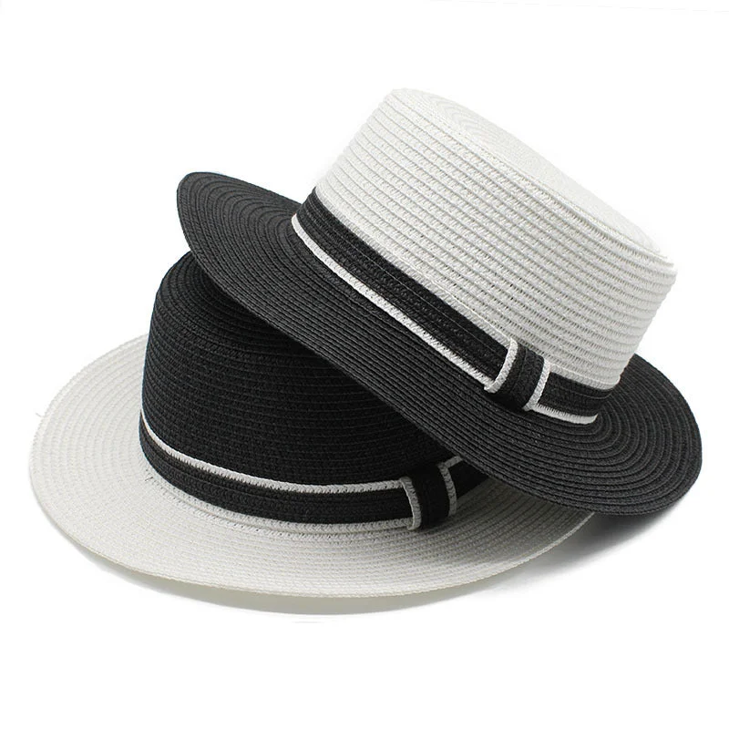 Chic Straw Boater Hat