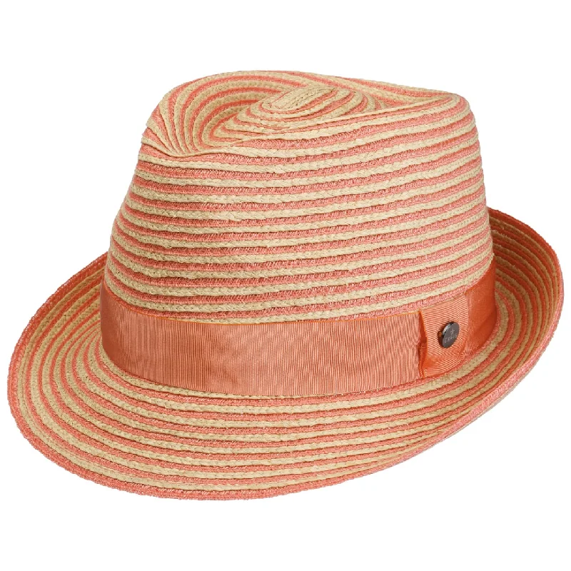 Light Twotone Trilby Straw Hat by Lierys