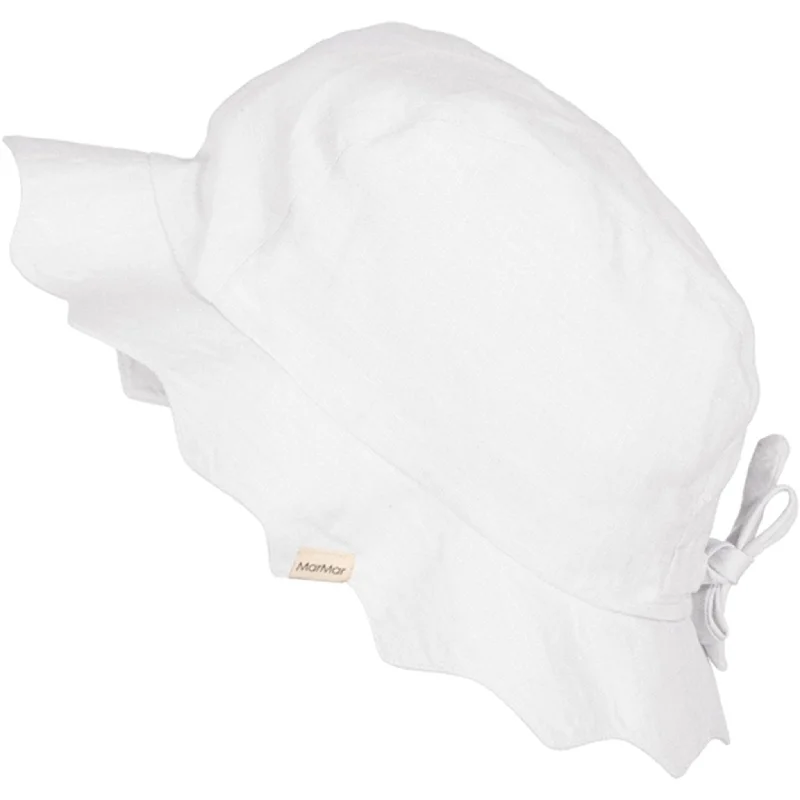 MarMar White Alba Scallop Sun Hat