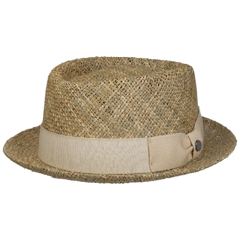 Twotone Pork Pie Straw Hat by Lierys